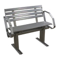 Aluminum Dock Bench with Arms