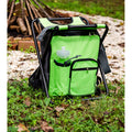 Camco Camping Stool Backpack Cooler – Green | Lightweight 3-in-1 Cooler, Backpack & Folding Camp Stool