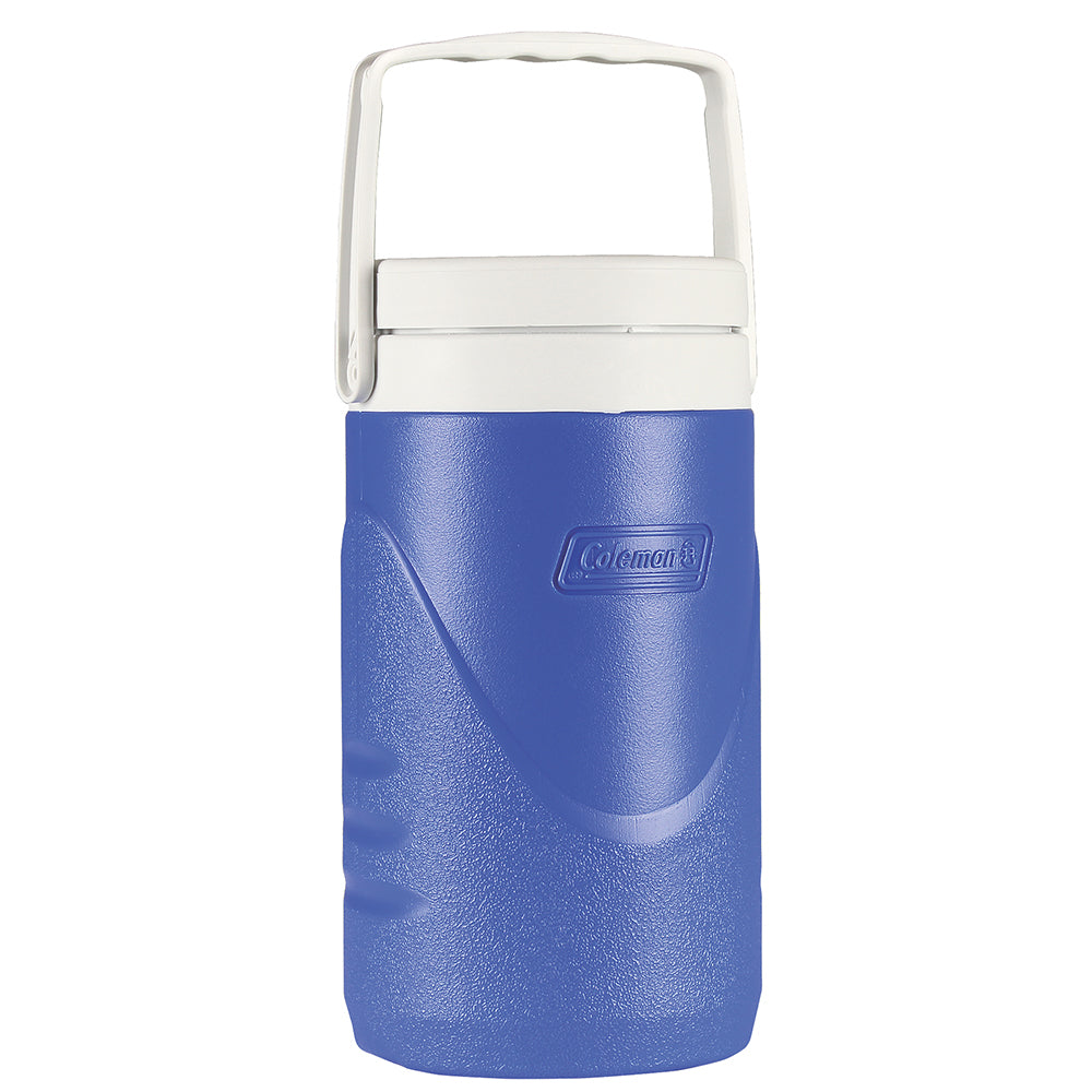 Coleman 1/2 Gallon Beverage Cooler – Blue | Insulated Drink Jug with Flip-Top Spout & Leak-Resistant Design