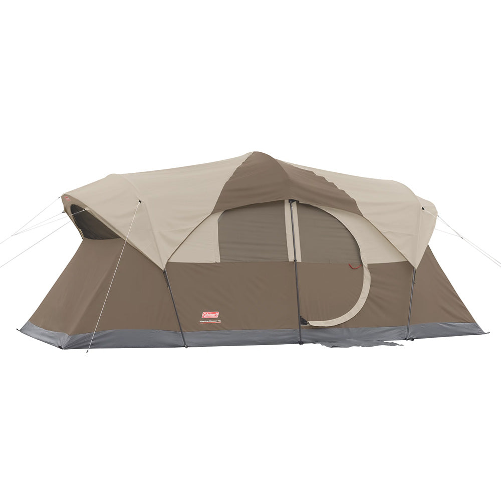 Coleman Weathermaster® 10-Person Camping Tent | Spacious Cabin Tent with WeatherTec™ Waterproof System & Room Divider
